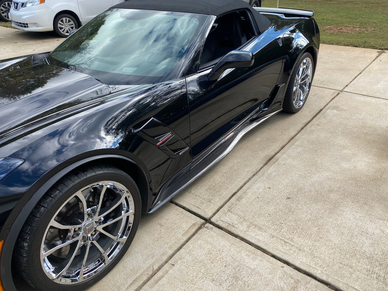 2014-19 Corvette - Z06 Style Side Skirts - Carbon Fiber