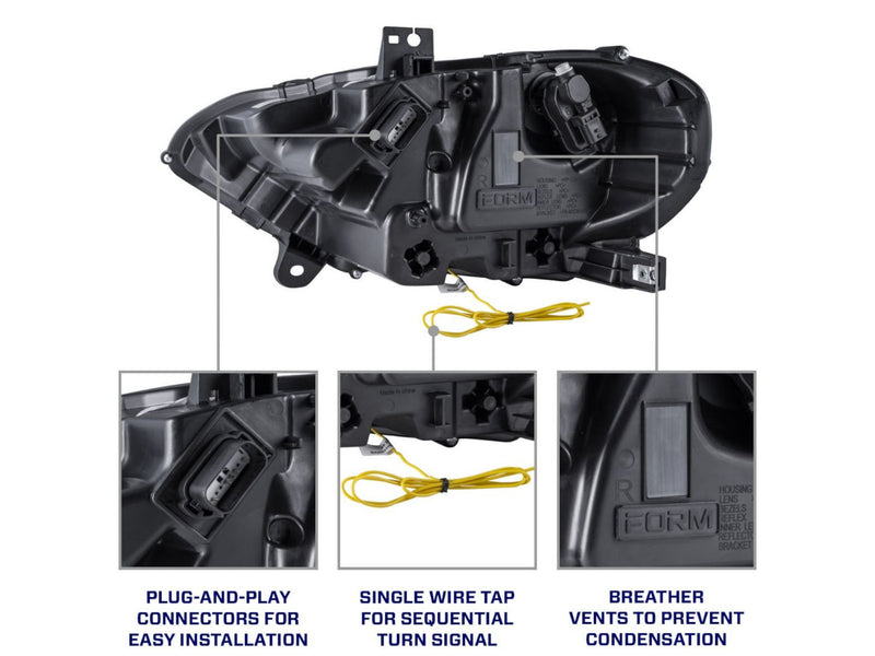 2018-23 Mustang - FORM LED Headlights