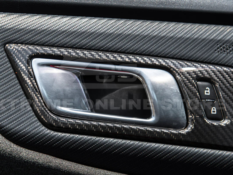 2024-25 Mustang - Door Handle Trim Cover - Carbon Fiber