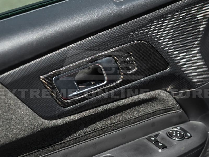 2024-25 Mustang - Door Handle Trim Cover - Carbon Fiber