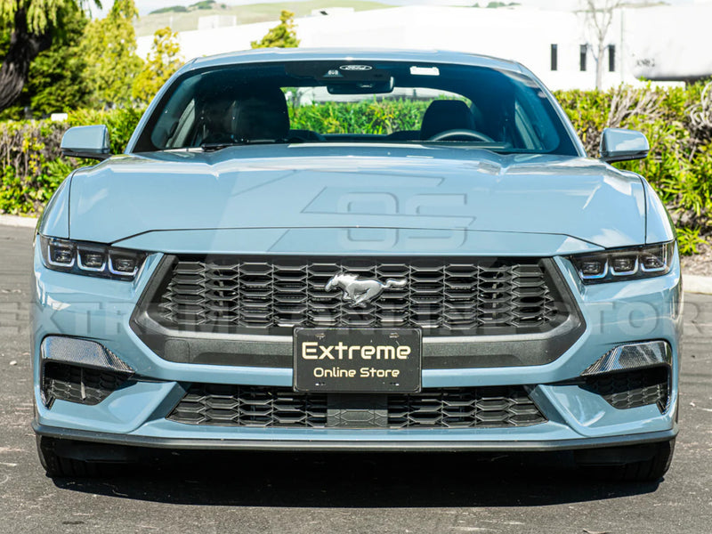 2024-25 Mustang Ecoboost - Lower Side Grille Bezel Covers - Carbon Fiber