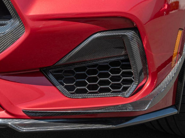 2024-25 Mustang GT - Lower Side Grille Replacements - Carbon Fiber