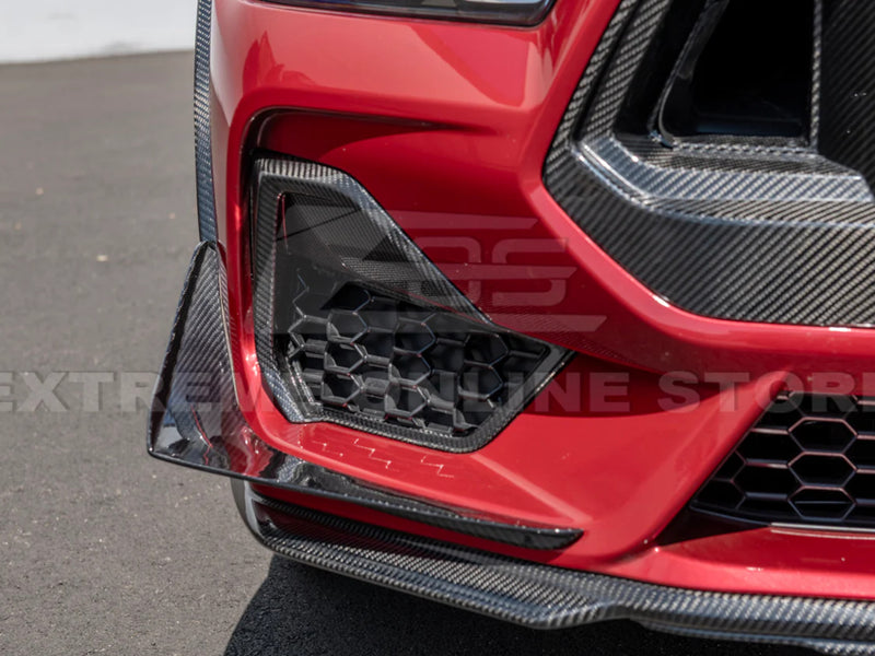 2024-25 Mustang GT - Lower Side Grille Replacements - Carbon Fiber