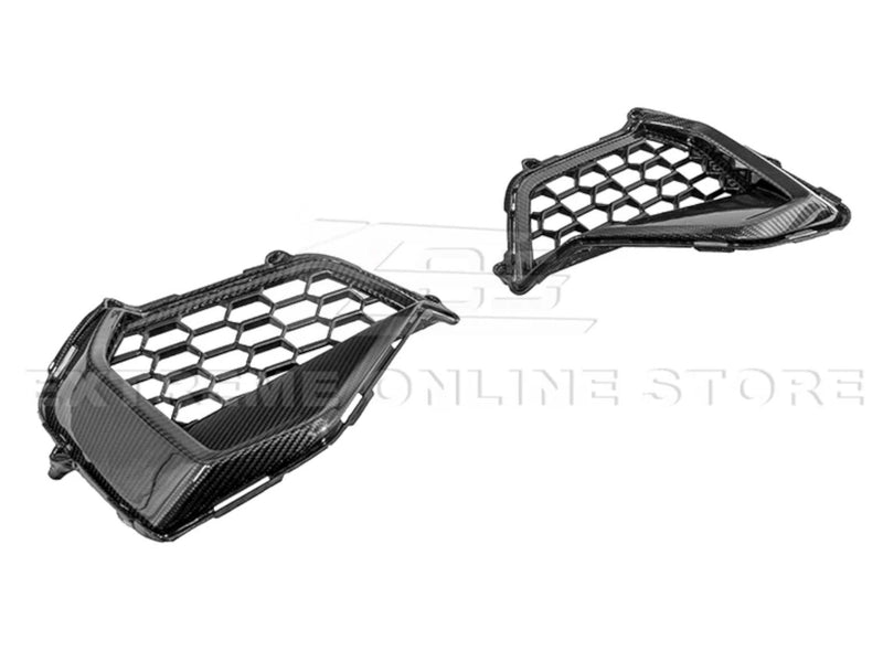 2024-25 Mustang GT - Lower Side Grille Replacements - Carbon Fiber