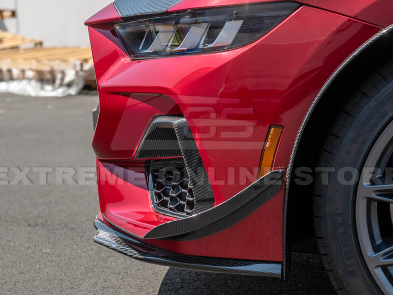 2024-25 Mustang GT - Lower Side Grille Replacements - Carbon Fiber