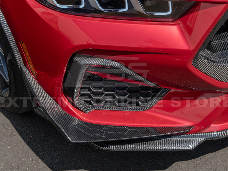 2024-25 Mustang GT - Lower Side Grille Replacements - Carbon Fiber