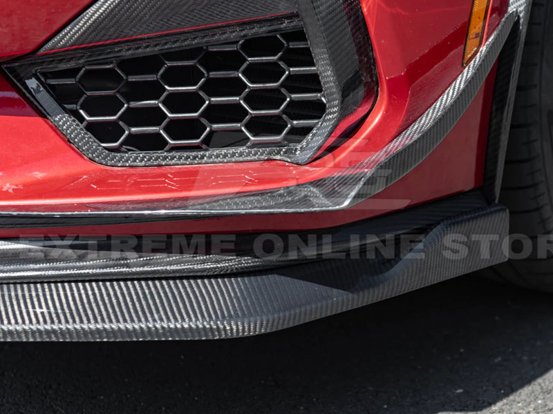 2024-25 Mustang - Two Piece Front Lip - Carbon Fiber