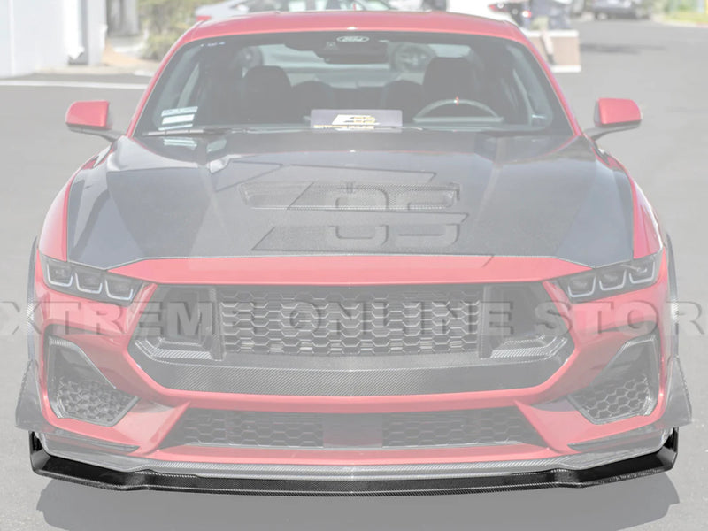 2024-25 Mustang - Two Piece Front Lip - Carbon Fiber