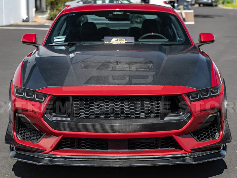 2024-25 Mustang - Two Piece Front Lip - Carbon Fiber