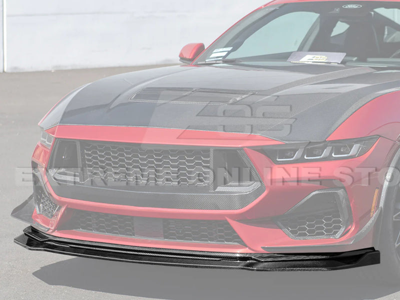 2024-25 Mustang - Two Piece Front Lip - Carbon Fiber