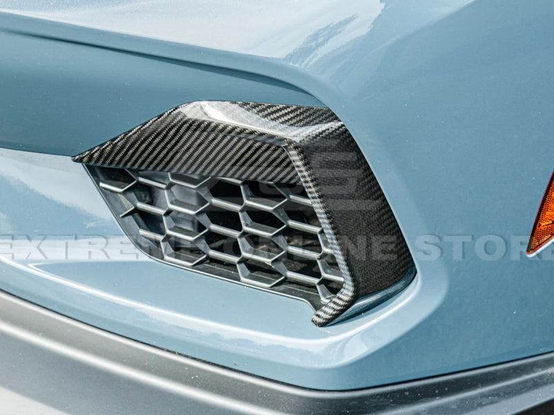 2024-25 Mustang - Upper & Lower Side Grille Bezel Covers - Carbon Fiber