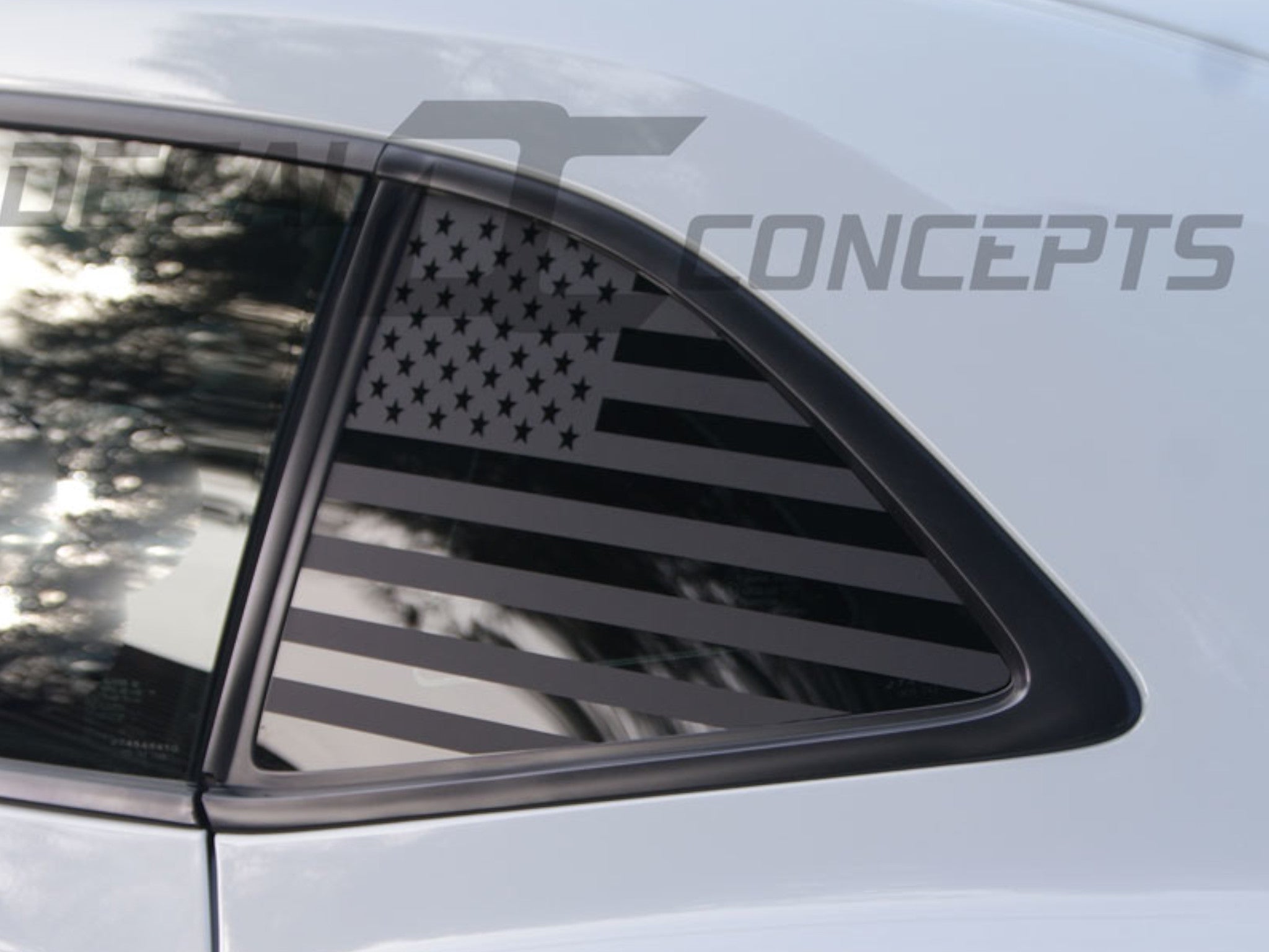 2010-15 Camaro - American Flag 1 4 Window Decal